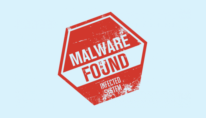 Malware Found Warning Sign